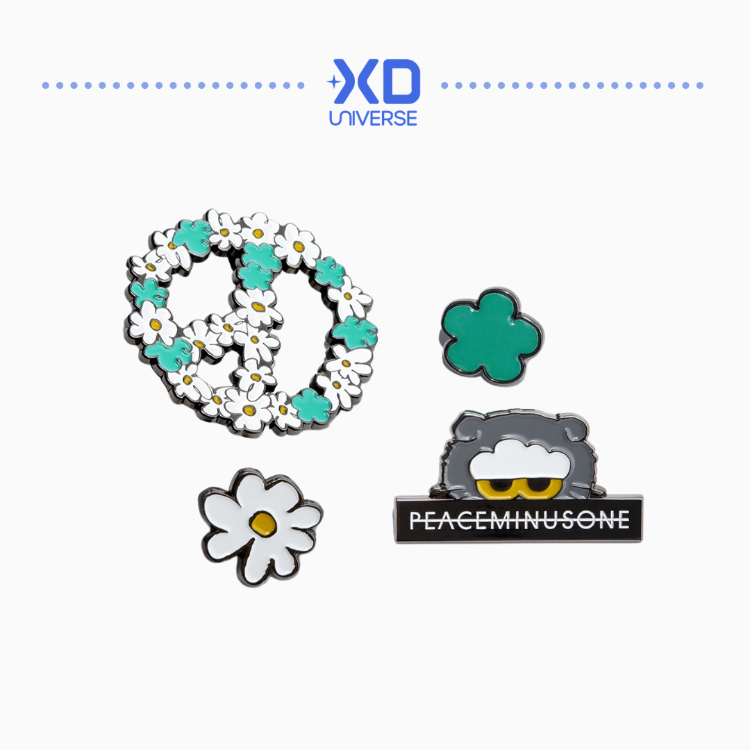 GD G-DRAGON PEACEMINUSONE X ZO&FRIENDS POP-UP MD - METAL BADGE SET