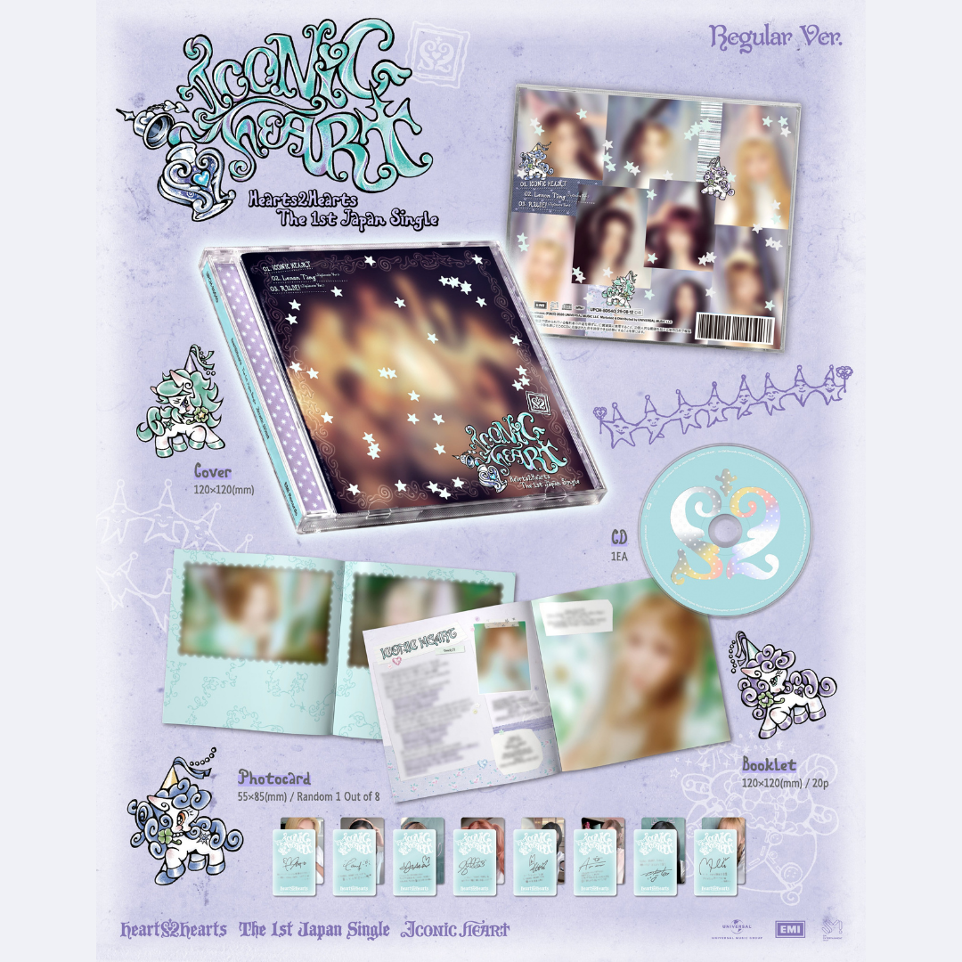 Hearts2Hearts The 1st Japan Single 'ICONIC HEART' - Regular Ver.