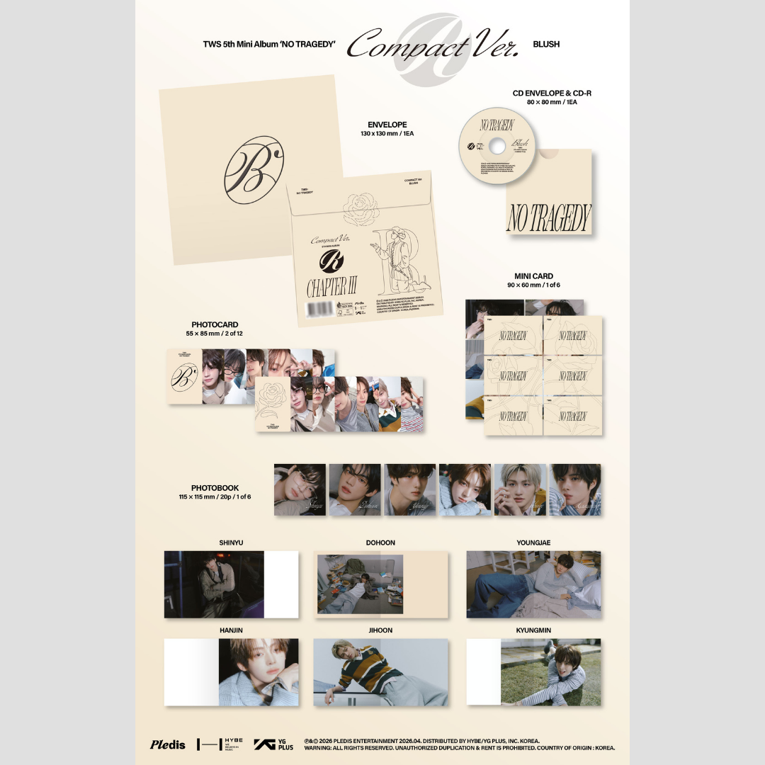 TWS 5th MINI ALBUM ‘NO TRAGEDY’ - COMPACT Ver. (BLUSH)
