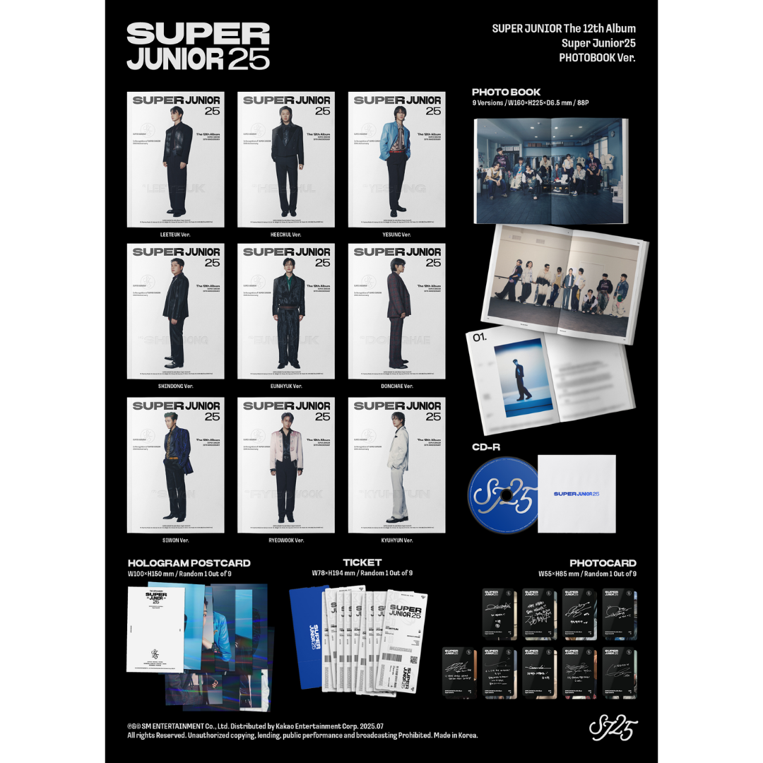 SUPER JUNIOR 12th ALBUM SUPER JUNIOR25 - PHOTOBOOK VER