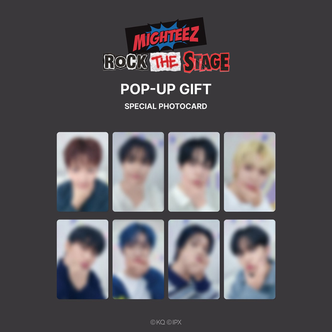 ATEEZ MIGHTEEZ Rock The Stage POP-UP Merch - Random Trading Photocard Set