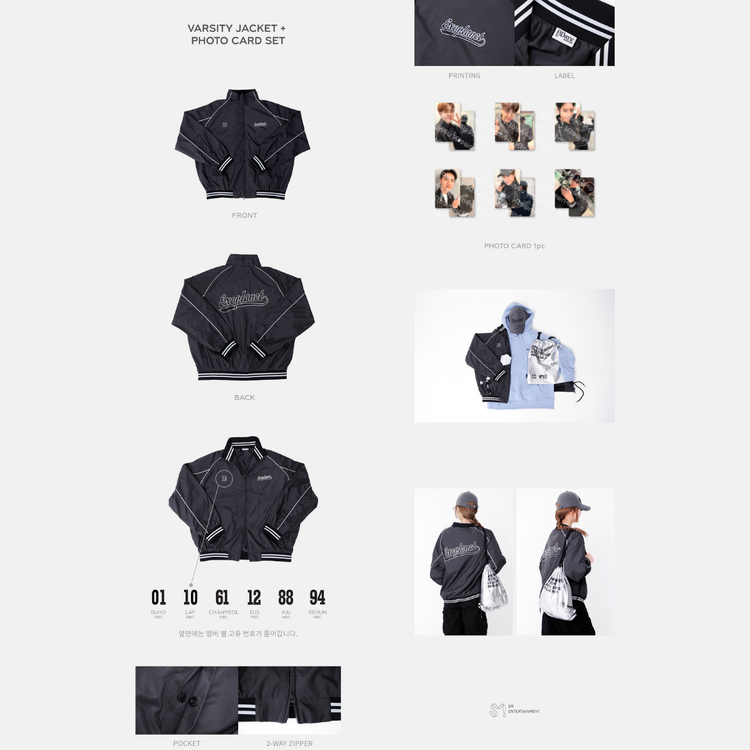 EXO 2025 EXO FANMEETING <EXO’verse> VARSITY JACKET + PHOTO CARD SET