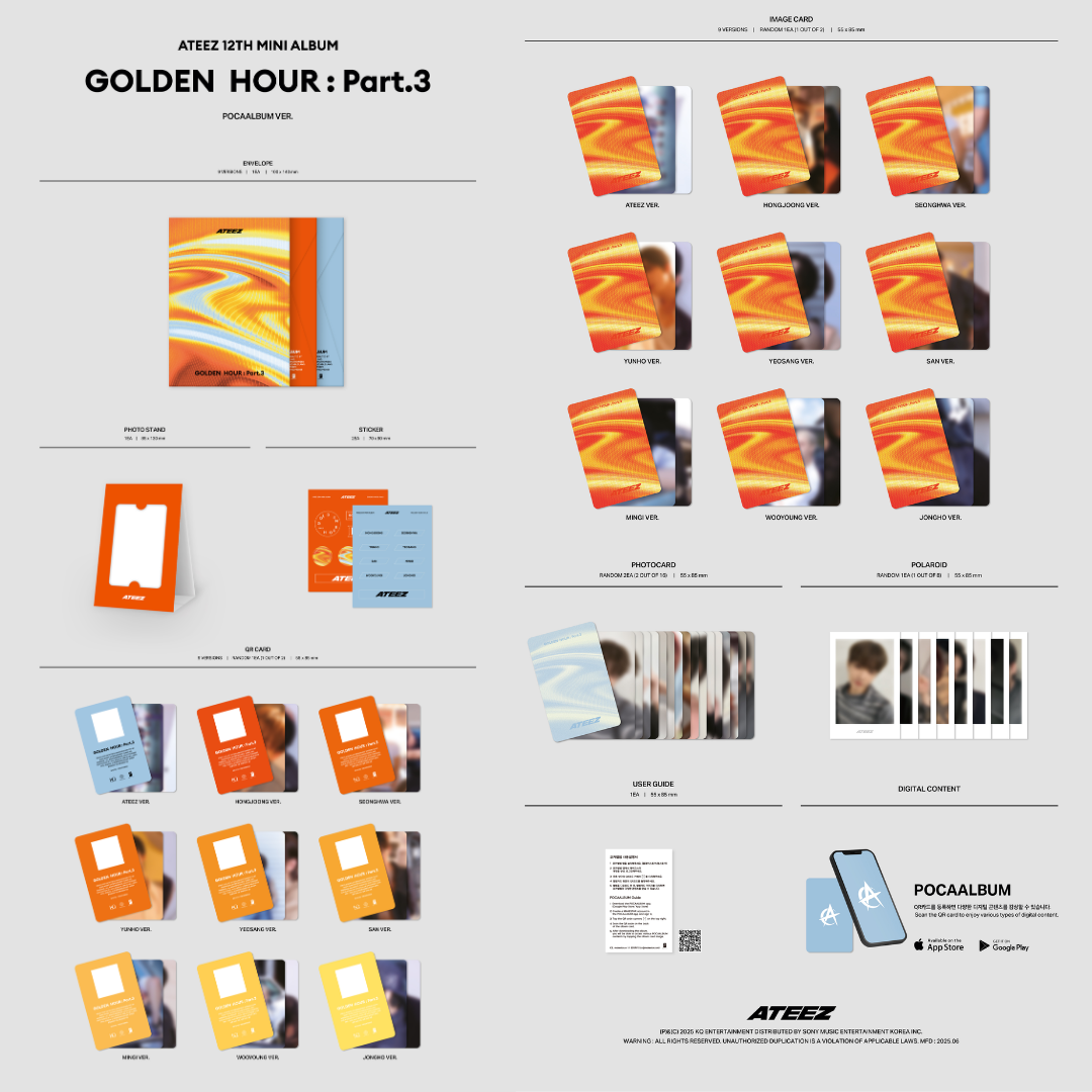 ATEEZ - GOLDEN HOUR:PART 3 - POCAALBUM VER