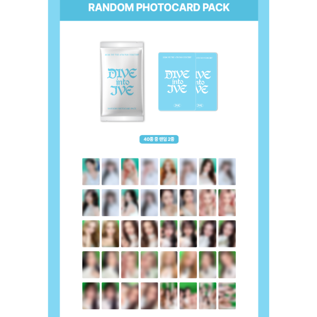 2026 IVE The 4th Fan Concert 'Dive Into IVE' Random Photocard Pack