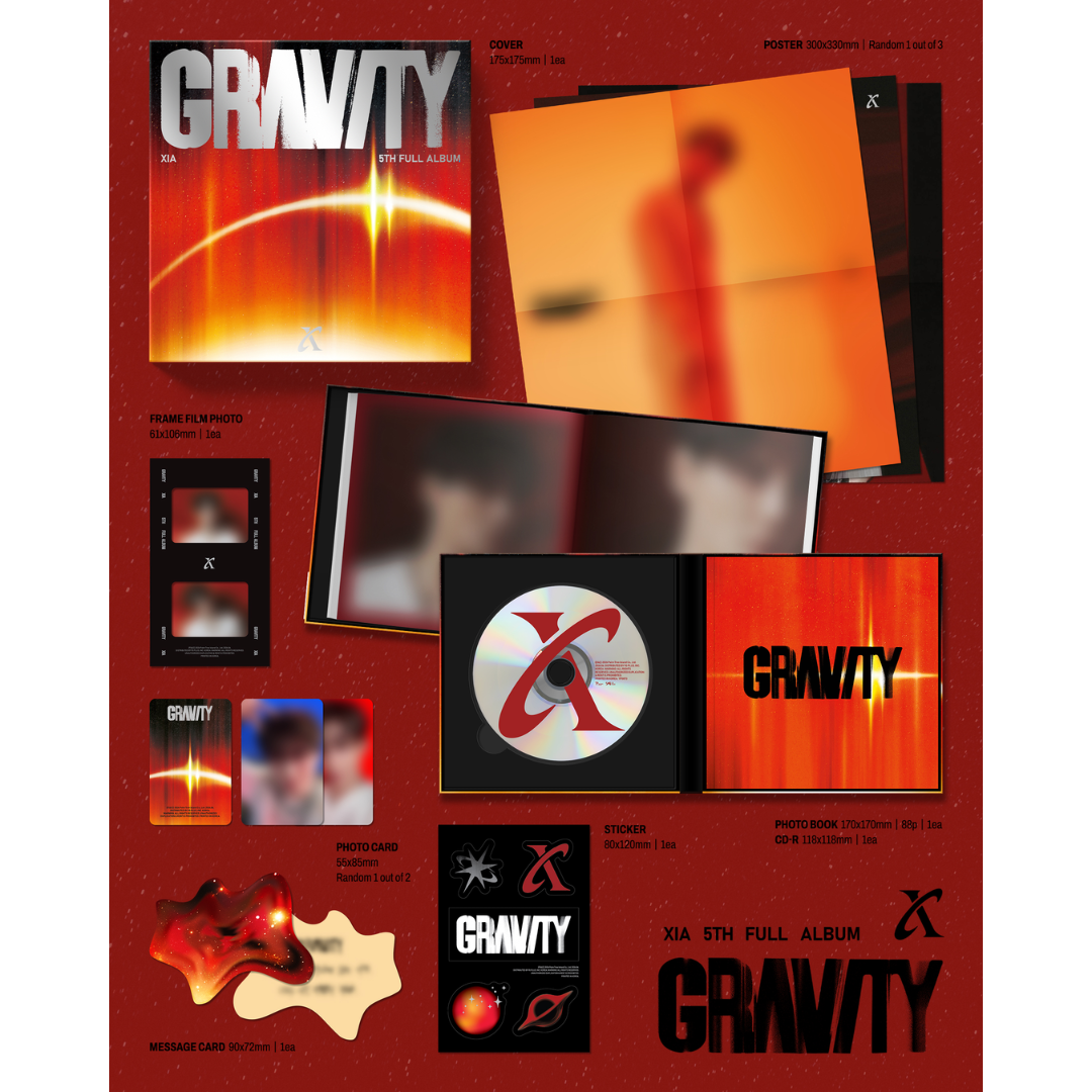 XIA (KIM JIN SU) 5th Full Album 'GRAVITY' Orbit Ver.