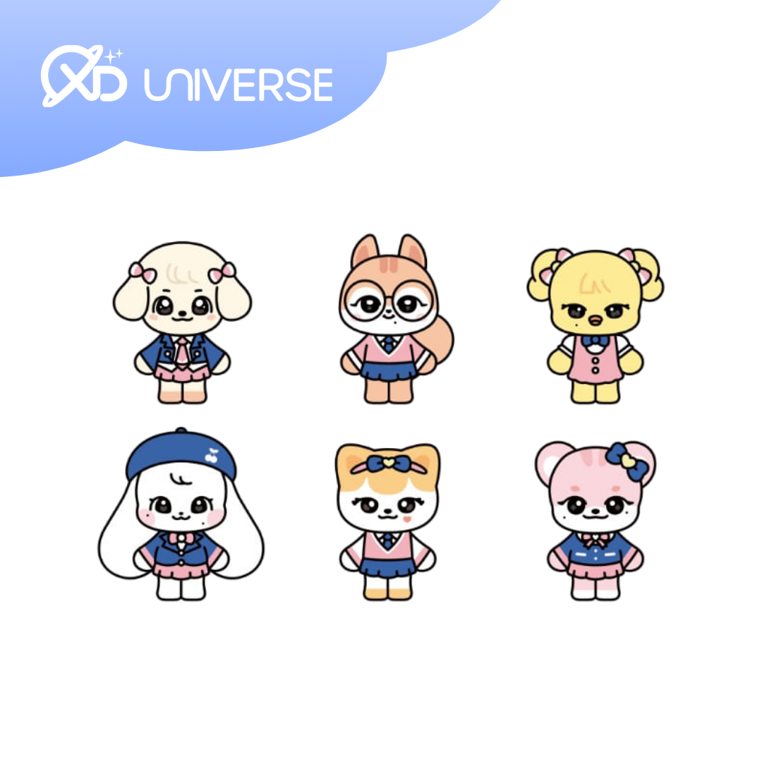 IVE MINIVE - SCHOOL PLUSH KEYRING