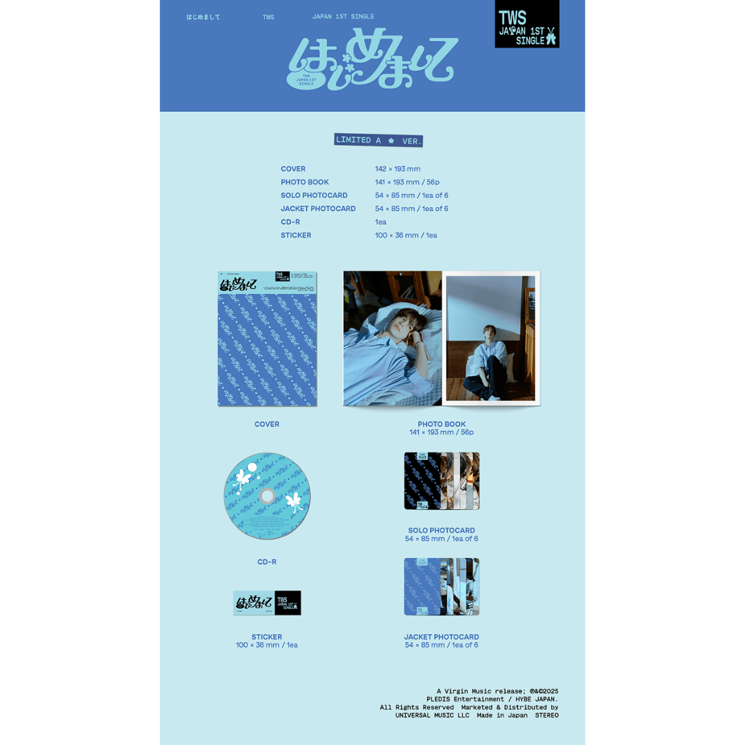 TWS JAPAN 1ST SINGLE ALBUM - はじめまして - LIMITED A VER