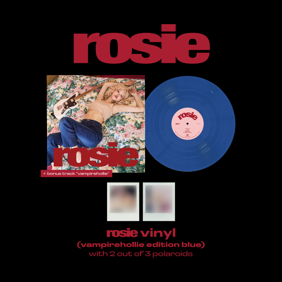 BLACKPINK ROSÉ 1st Studio Album 'rosie' Vinyl LP - Vampirehollie Edition Blue