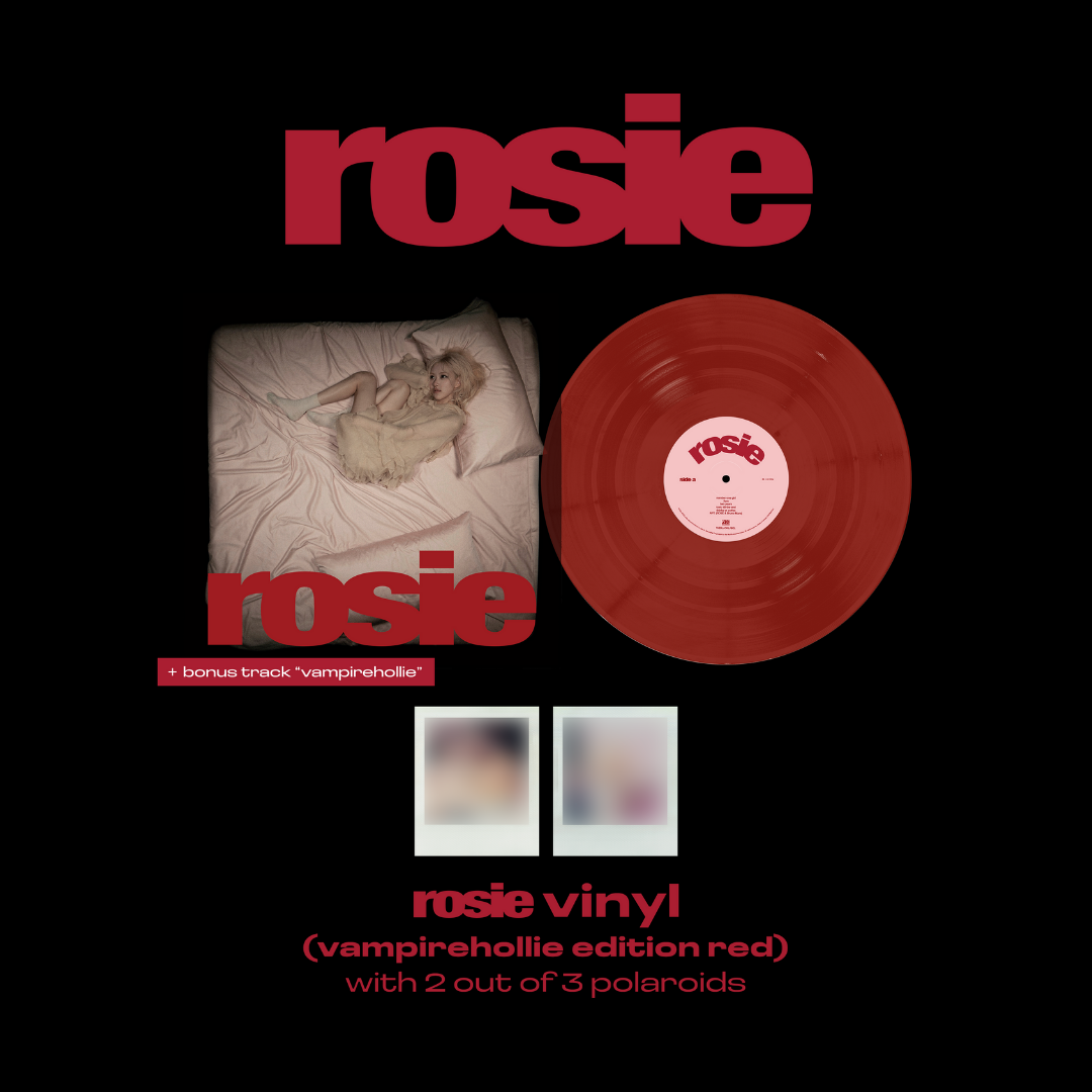 BLACKPINK ROSÉ 1st Studio Album 'rosie' Vinyl LP - Vampirehollie Edition Red