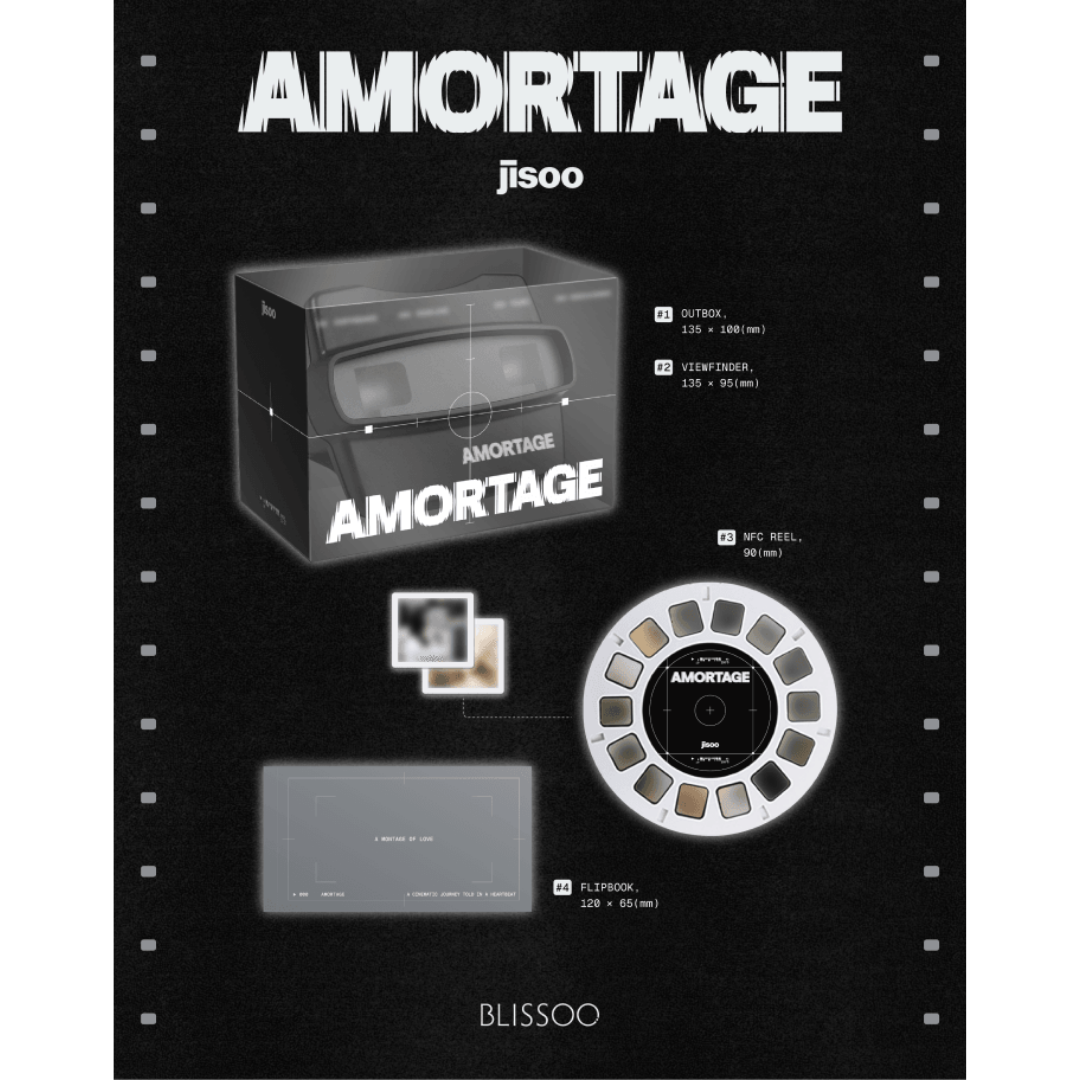 JISOO 1st Mini Album AMORTAGE - REELS VER