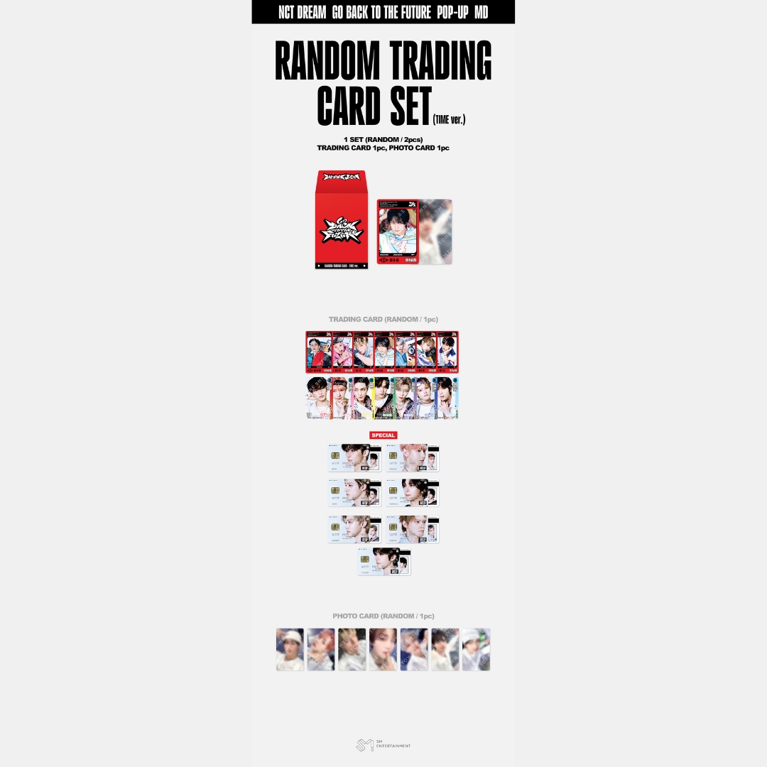 NCT DREAM - TIME RIDERS POP-UP MD - RANDOM TRADING CARD SET - TIME VER