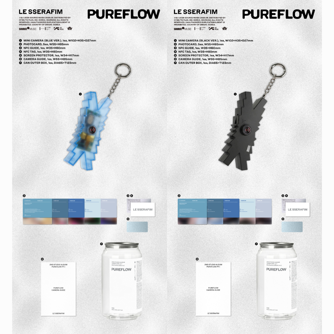 LE SSERAFIM 2nd Studio Album 'PUREFLOW' pt.1 - Mini Camera