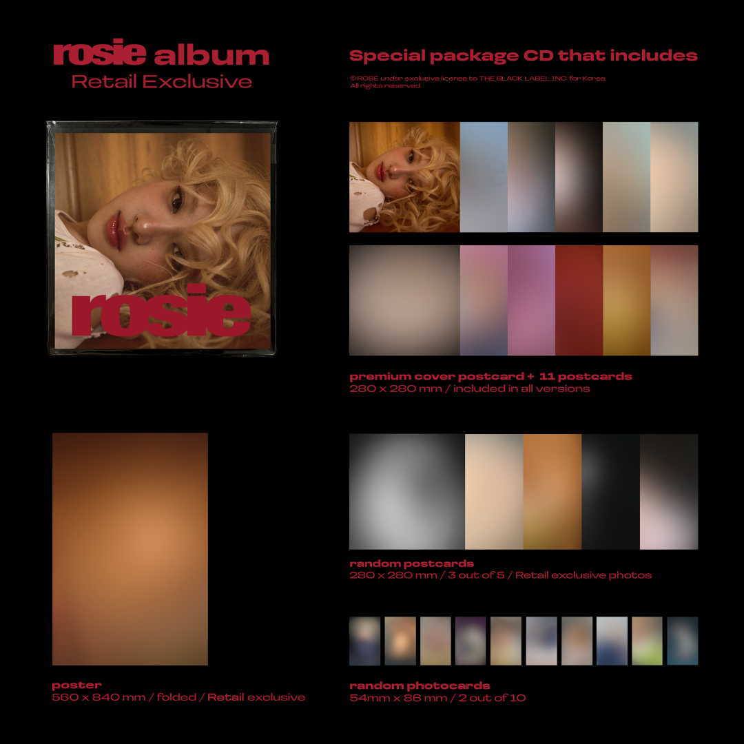 BLACKPINK ROSÉ 1st Studio Album 'rosie' Local Exclusive