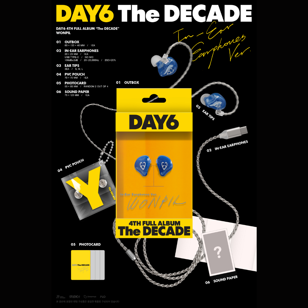 DAY6 4th Album THE DECADE - IN-EAR EARPHONE ver