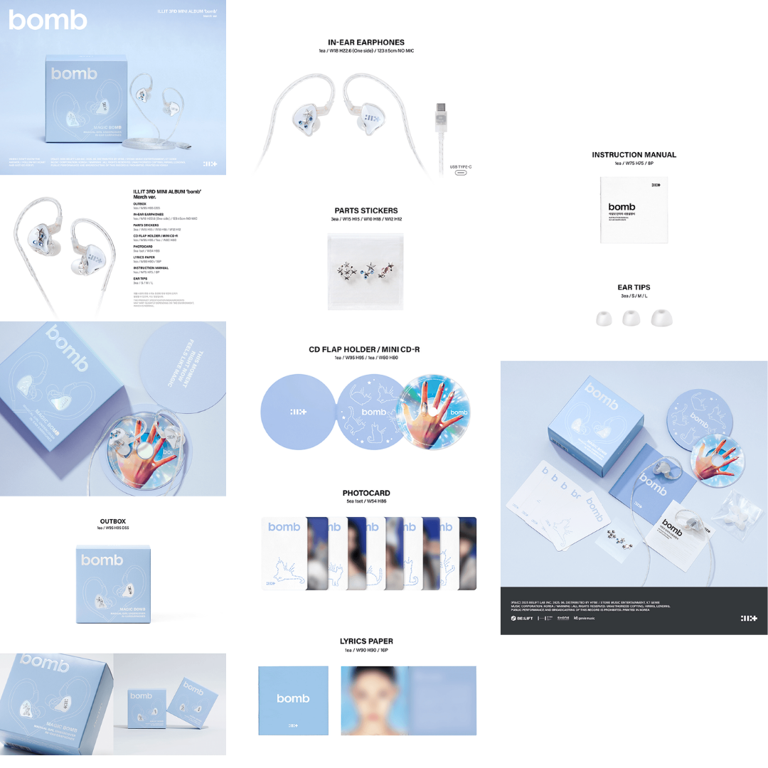 ILLIT 3rd Mini Album - Bomb - Merch ver