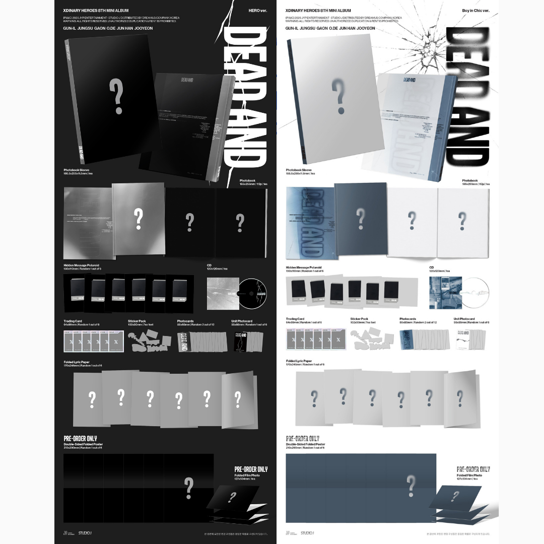 Xdinary Heroes 8th Mini Album 'DEAD AND' - Photobook ver.