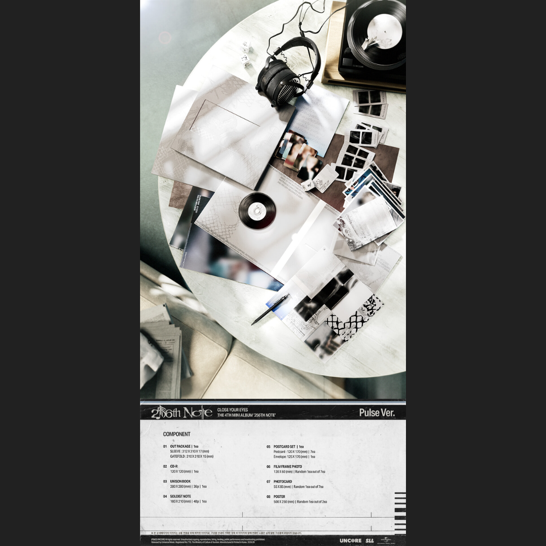 CLOSE YOUR EYES The 4th Mini Album '256th Note' - Pulse ver.