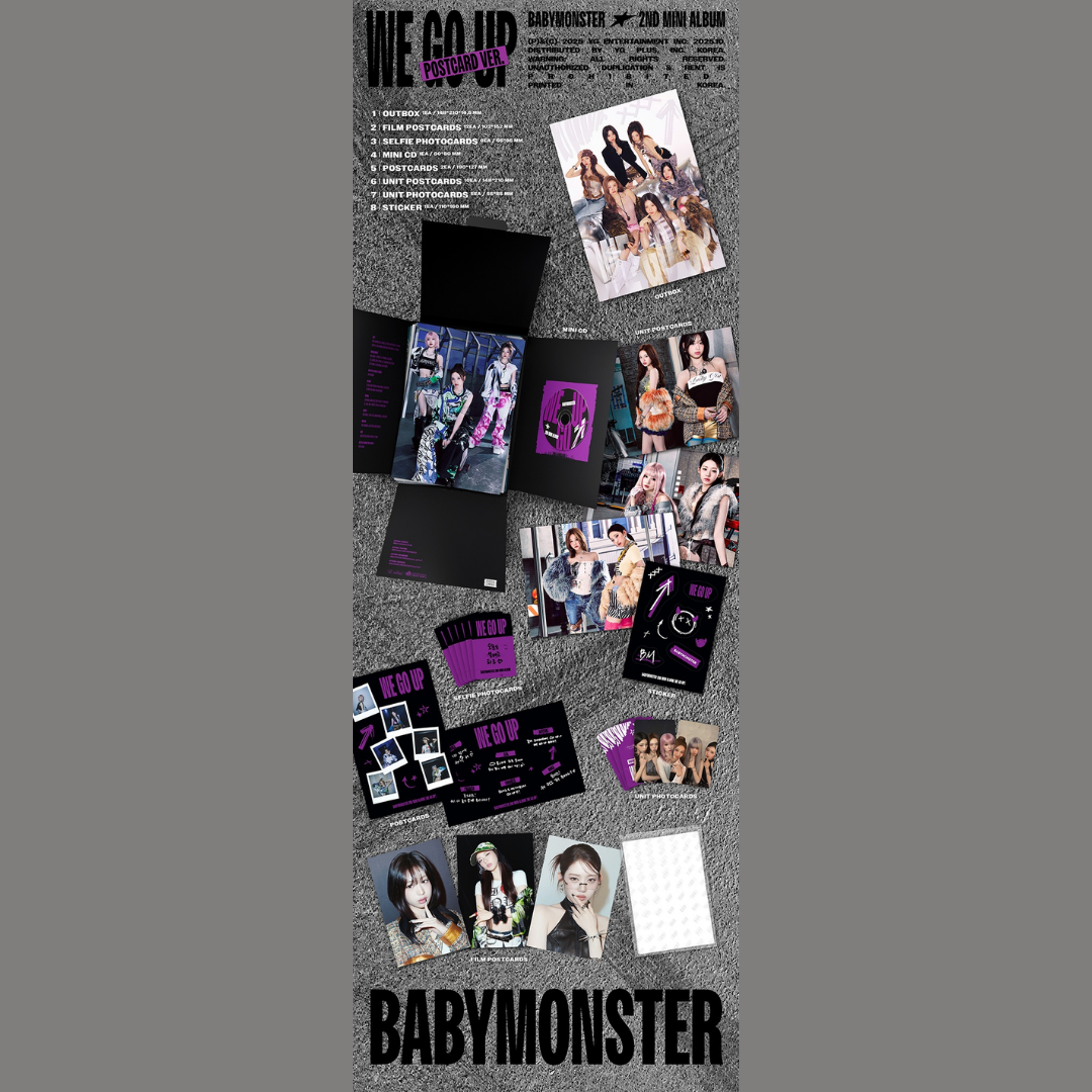 BABYMONSTER 2nd Mini Album WE GO UP - POSTCARD