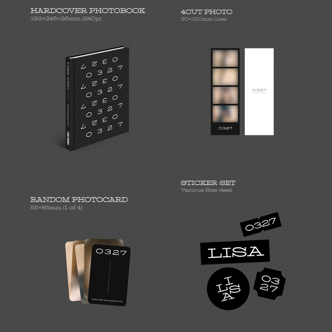 BLACKPINK LISA - PHOTOBOOK VOL 3 2022.03.27