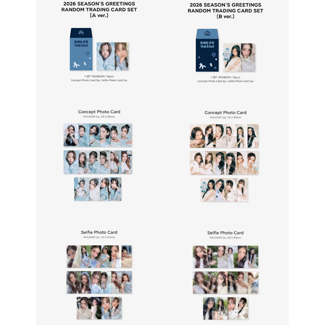 2026 Hearts2Hearts SEASON'S GREETINGS MD RANDOM TRADING CARD