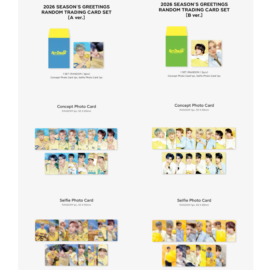 2026 NCT DREAM SEASON'S GREETINGS MD RANDOM TRADING CARD