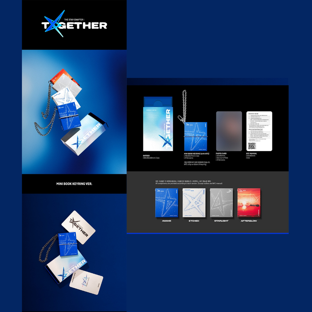TXT 3rd Album - The Star Chapter: TOGETHER - Mini Book Keyring ver