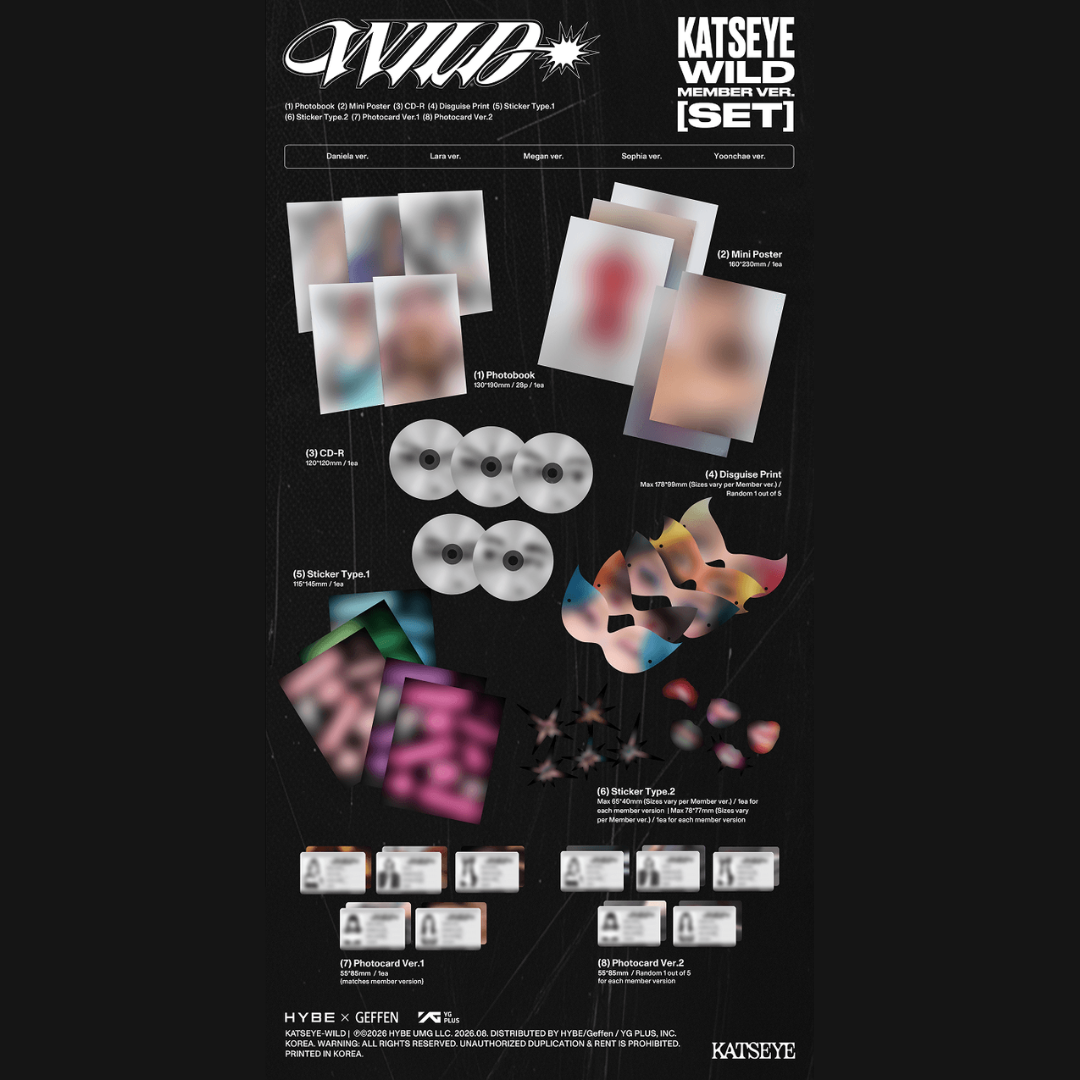KATSEYE 3rd EP 'WILD' - MEMBER VER.