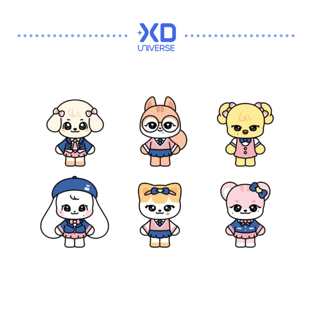 IVE MINIVE - SCHOOL PLUSH KEYRING