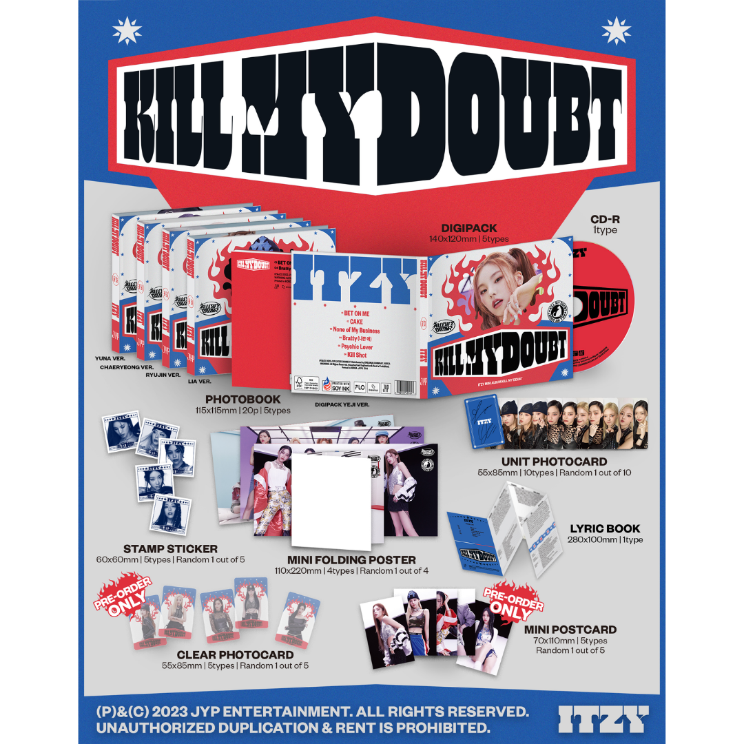 ITZY 7th Mini Album ‘KILL MY DOUBT’ (DIGIPACK)