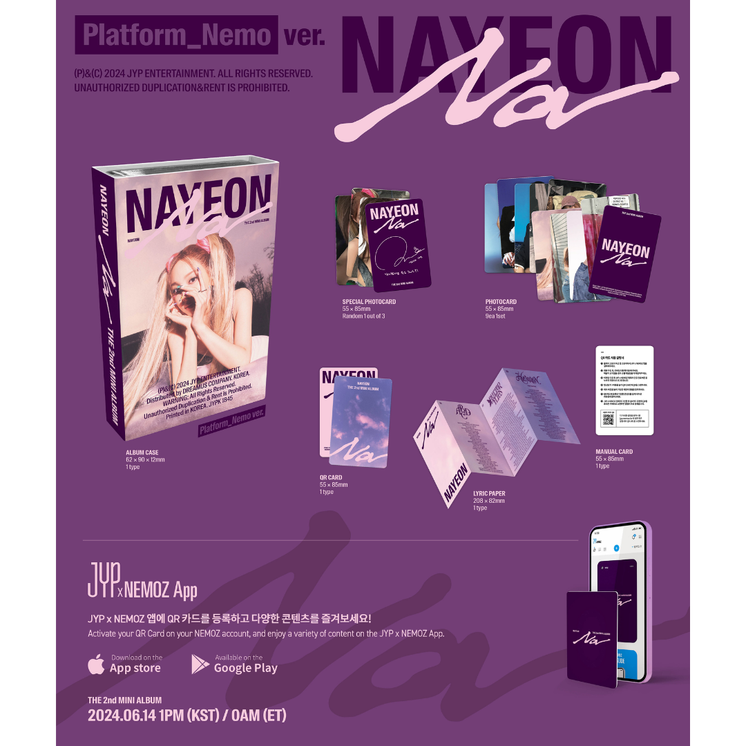 TWICE Nayeon - 2nd Mini album - NA NAYEON - Platform Nemo ver