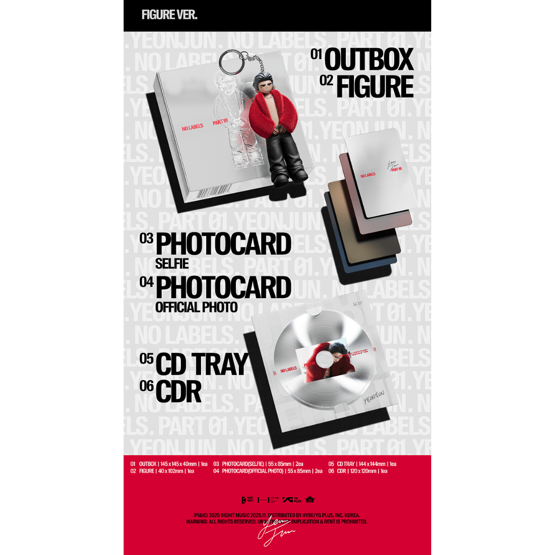 TXT YEONJUN 'NO LABELS: PART 01' (Figure Ver.)