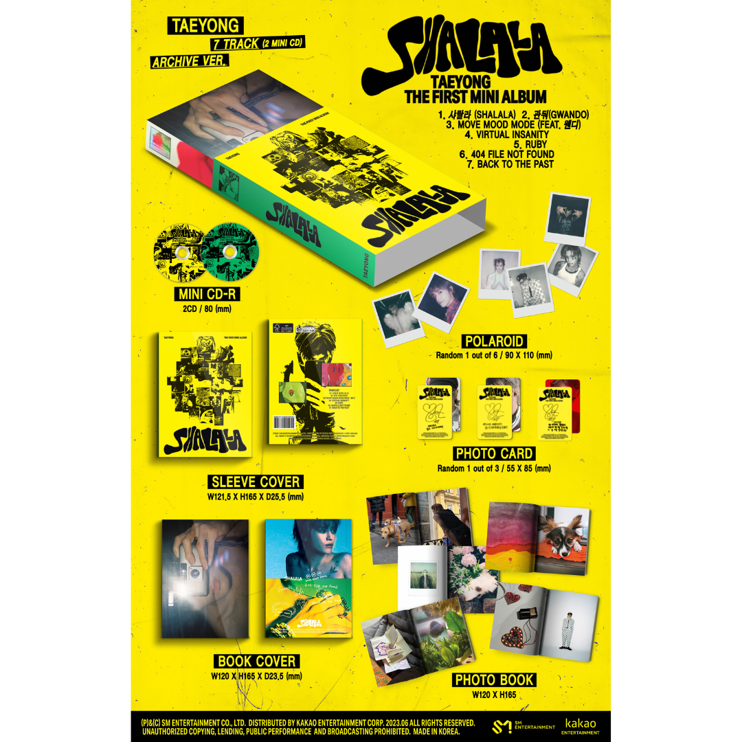 NCT TAEYONG 1st Mini Album 'SHALALA' (Archive Ver.)