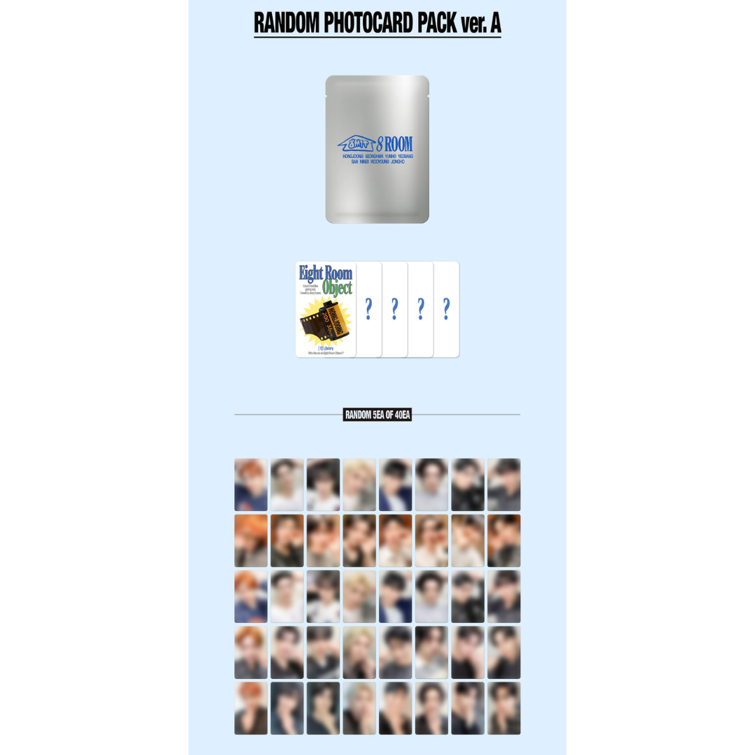 ATEEZ POP-UP '8ROOM' OFFICIAL MERCH - RANDOM PHOTOCARD PACK ver.A