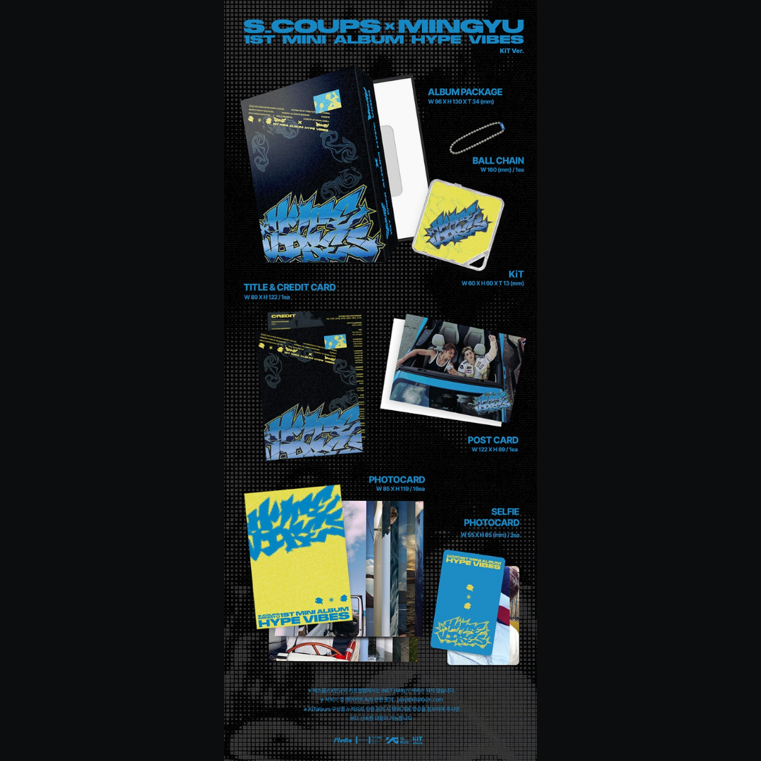 S.COUPS X MINGYU (SEVENTEEN) - 1st Mini Album 'HYPE VIBES' (KiT Ver.)