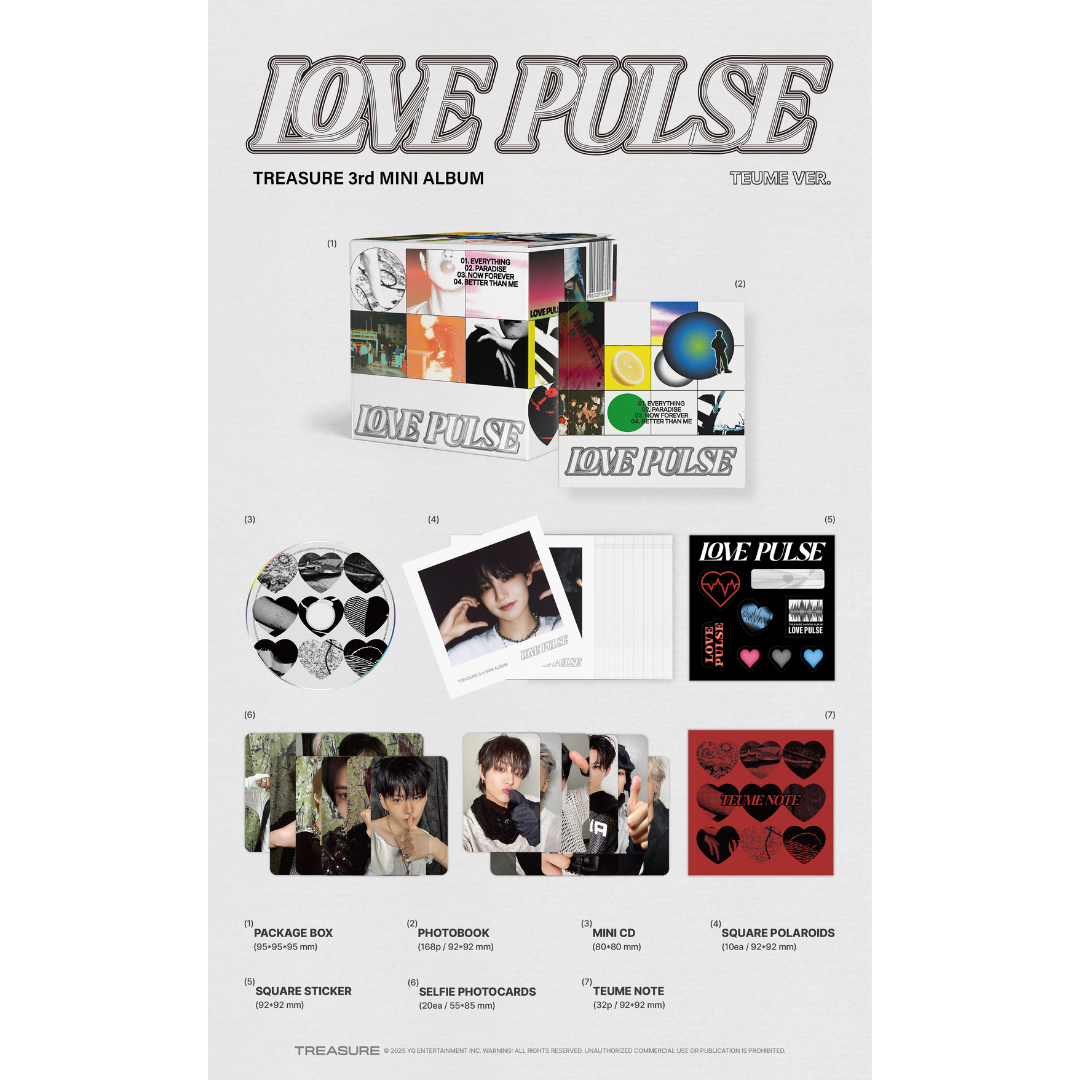 TREASURE 3rd Mini Album ‘Love Pulse’ Teume Ver.