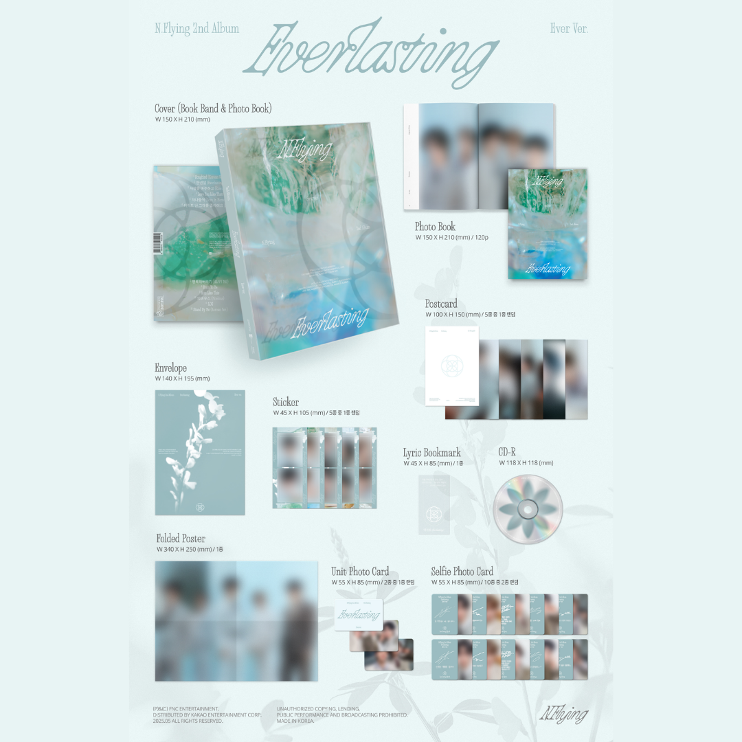 N.FLYING 2nd Album EVERLASTING - PHOTOBOOK - COLOR/BLACK VER