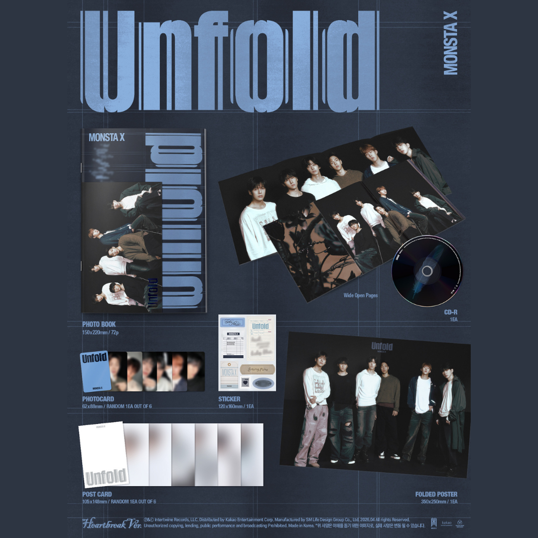 MONSTA X NEW ENGLISH ALBUM 'Unfold' - Heartbreak Ver.
