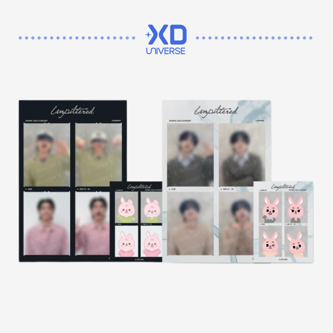 WONPIL SOLO CONCERT ‘Unpiltered’ OFFICIAL MERCH - 4 CUT PHOTO SET