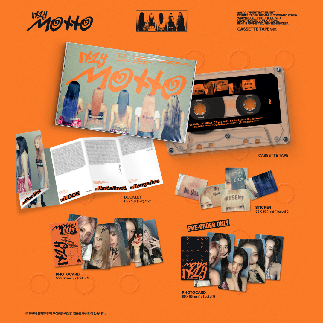 ITZY 12th Mini Album 'Motto' - CASSETTE TAPE VER.