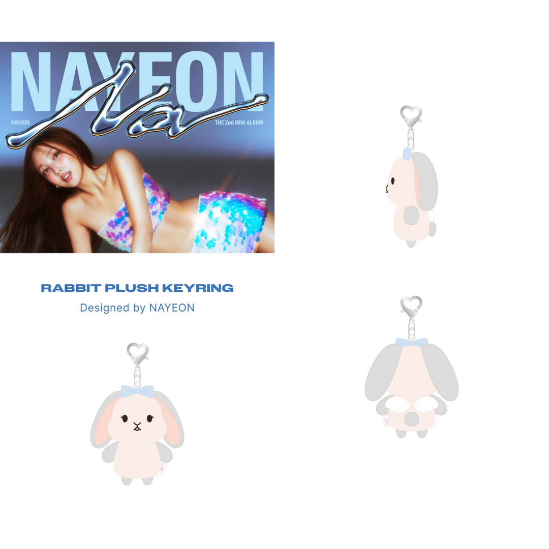 NAYEON The 2nd MINI ALBUM 'NA' Rabbit Plush Keyring