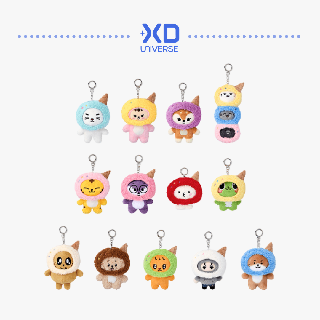 SEVENTEEN Official Character Ice Cream with ‘MINITEEN’ Official Merch - Plush Keyring