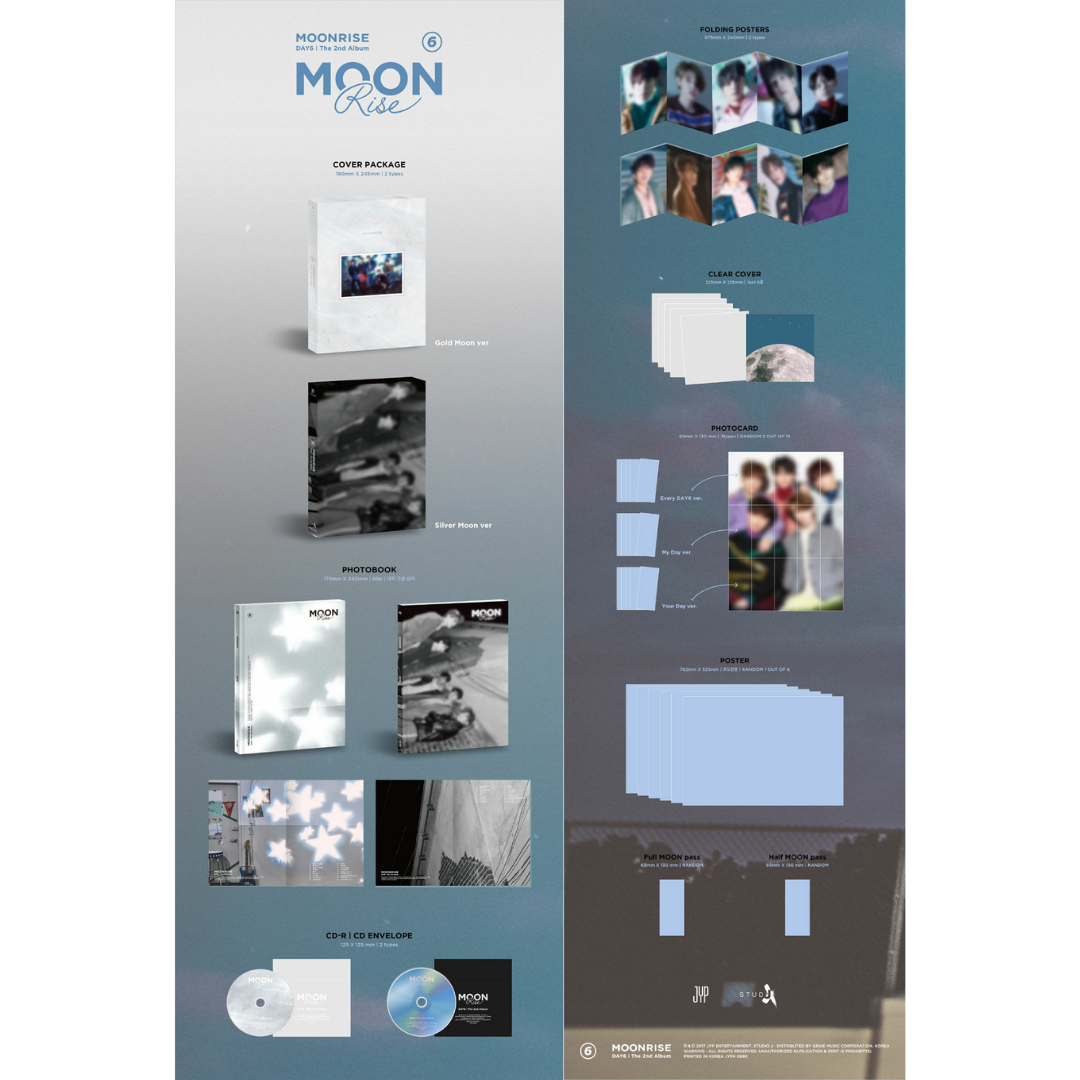 DAY6 2nd Full Album 'MOONRISE' (Random Ver.)