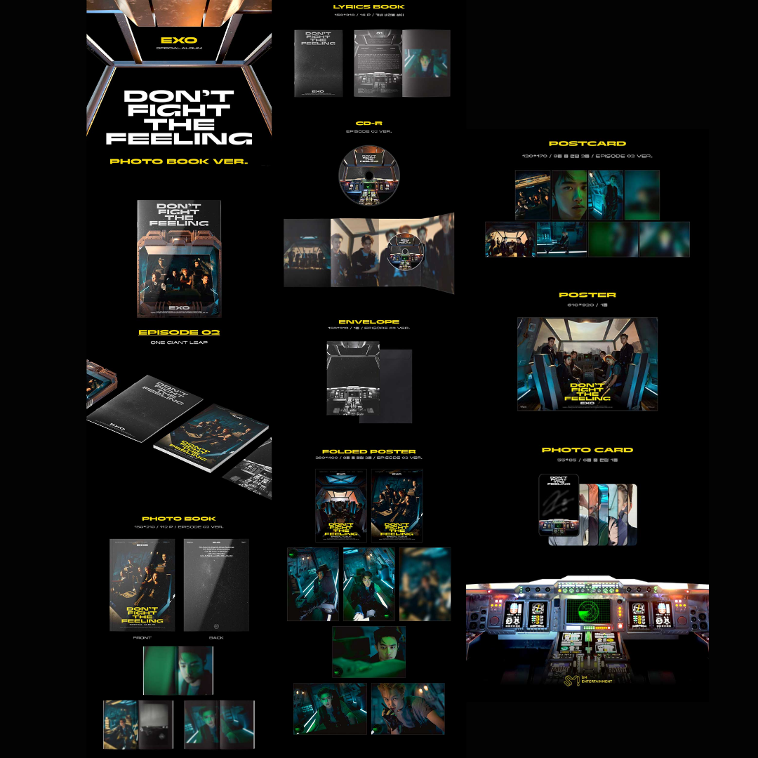 EXO 7th MINI ALBUM - DON'T FIGHT THE FEELING - PB