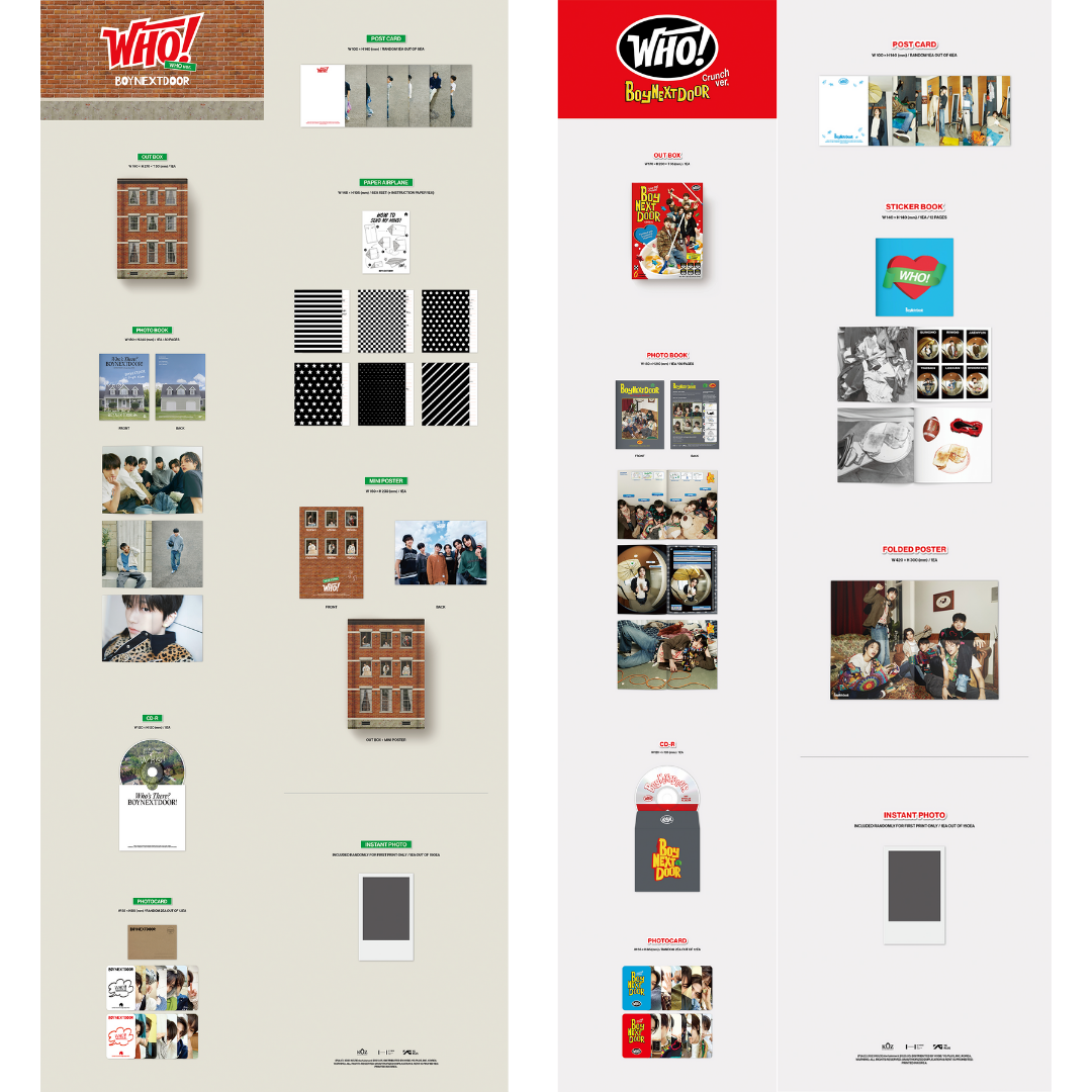BOYNEXTDOOR - 1st single - WHO! - PB - WHO / CRUNCH VER