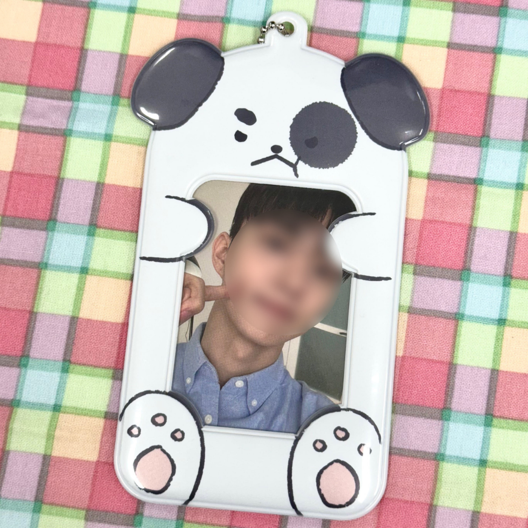 Hug Pidori Baduki Photocard Holder Keychain
