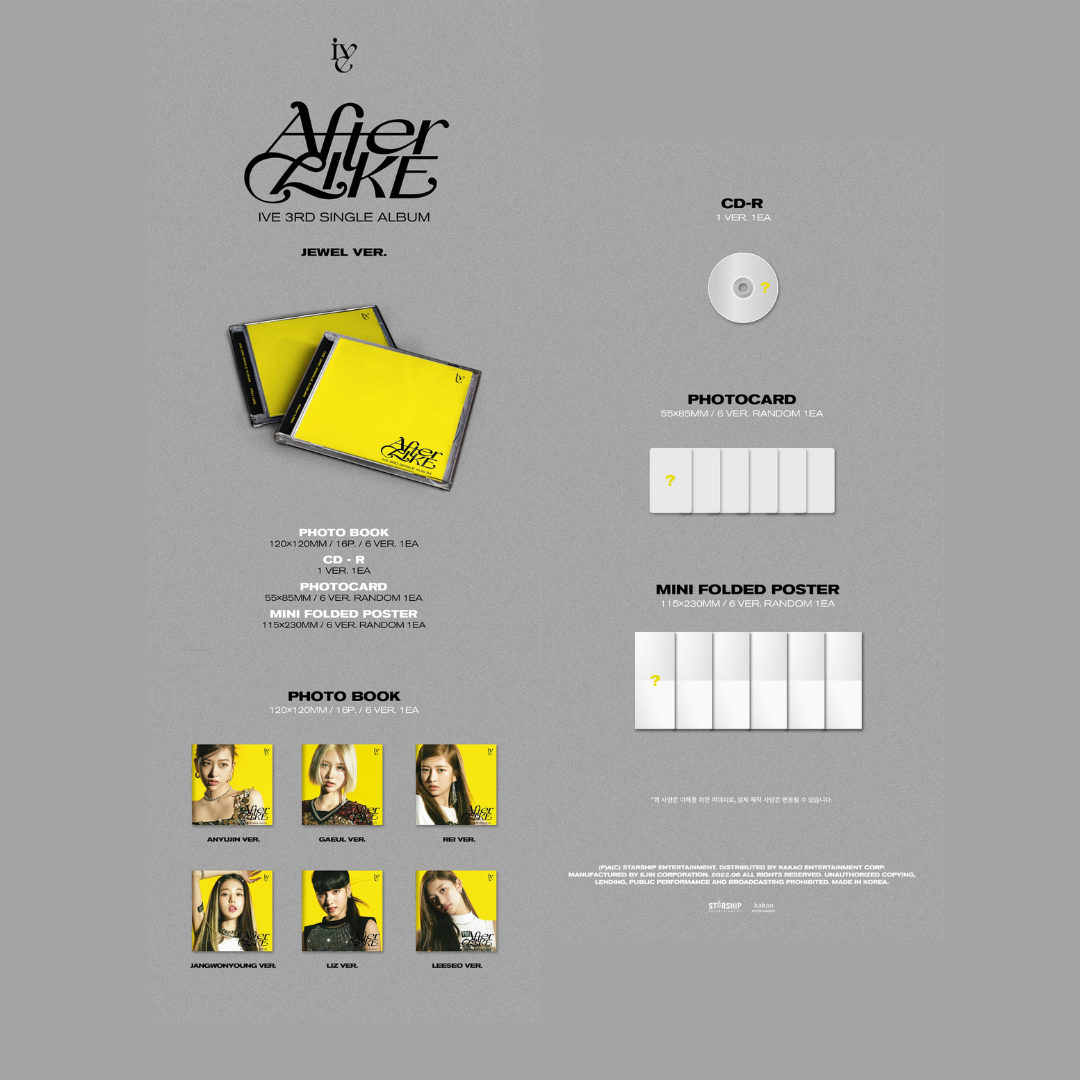 IVE - 3rd Single - AFTER LIKE - Jewel version
