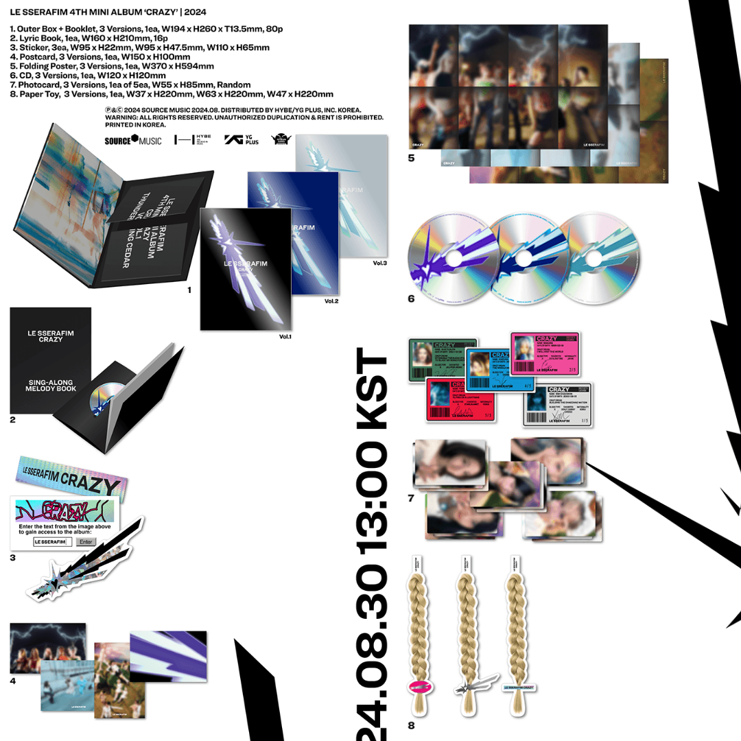 LE SSERAFIM - Mini 4 - CRAZY - PB version