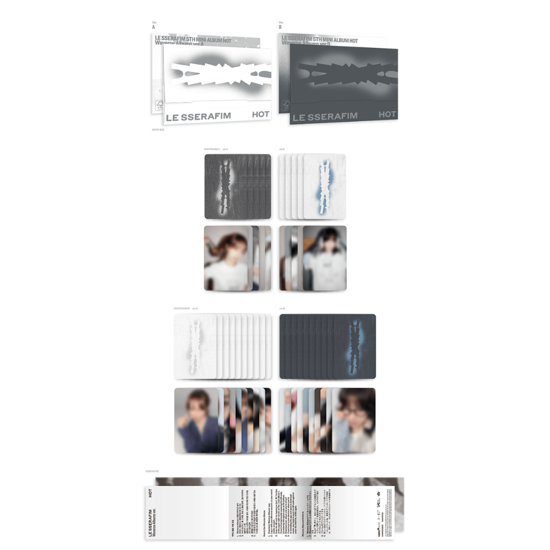LE SSERAFIM - Mini 5 - HOT - Weverse album version
