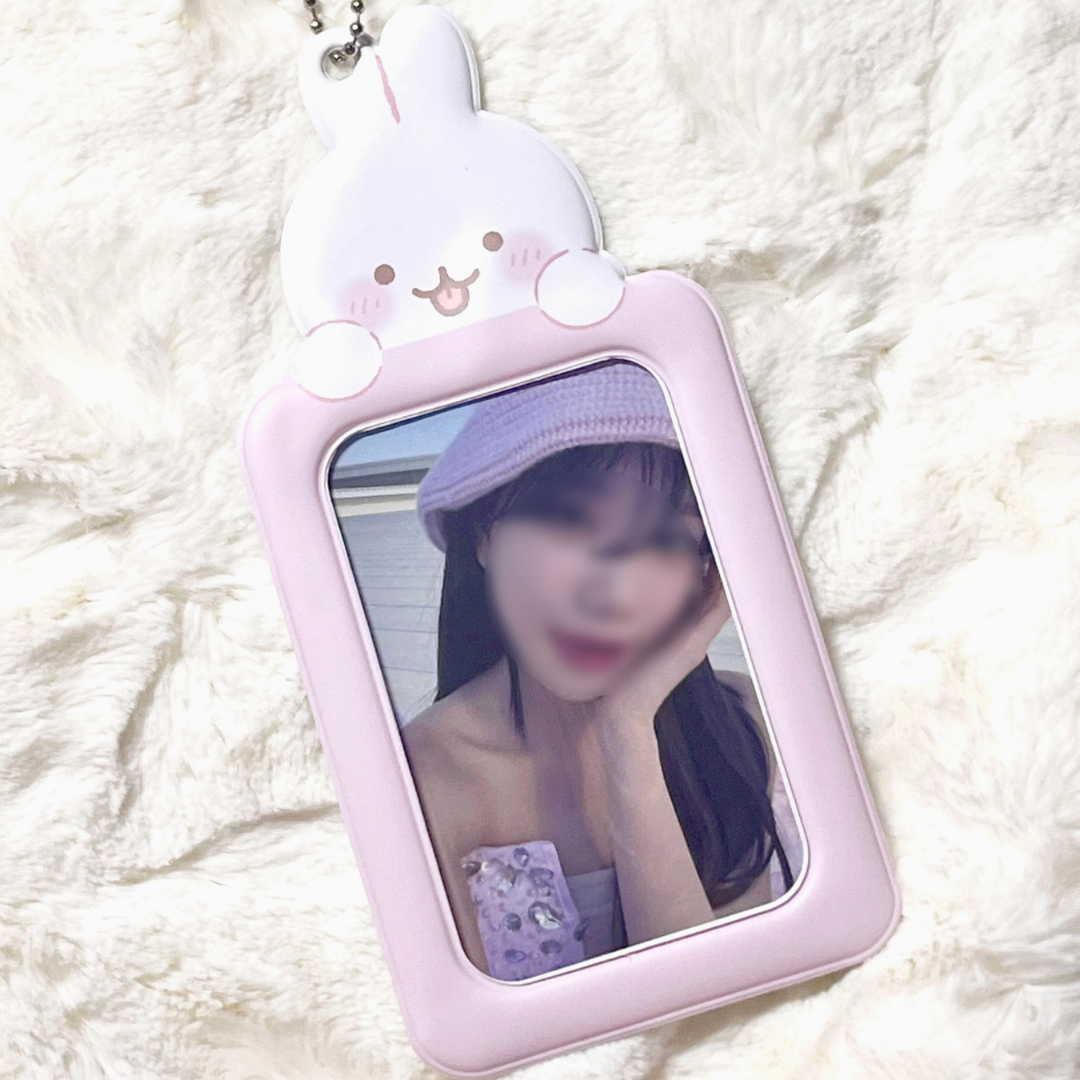 Rabbit Photocard Holder Keychain