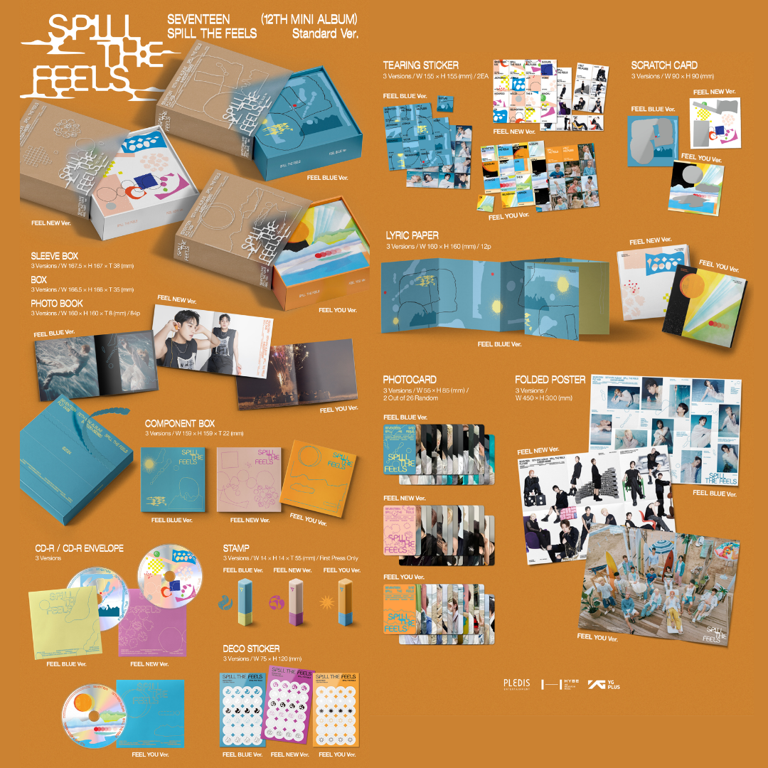 SEVENTEEN - 12th Mini Album - Spill the Feels - PB version